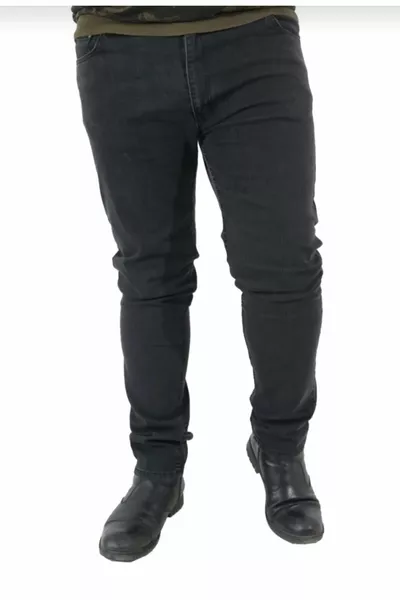 Men's Stretch Straight Leg Plus Size Fume Denim Jeans