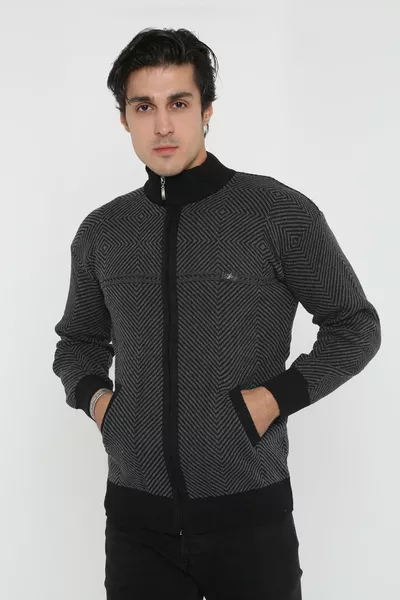 Heren Dikke Trui Jas met Rits voor de Winter