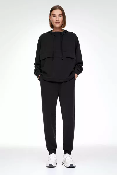 قميص من النوع الثقيل مشروط ناعم بسحاب