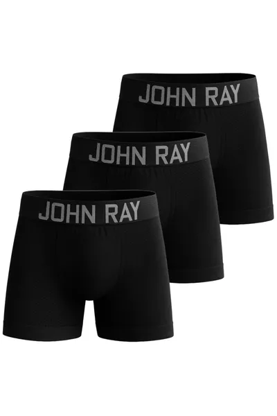 3 Черни Мъжки Безшевни Микрофибър Ликрови Еластични Премиум Боксери