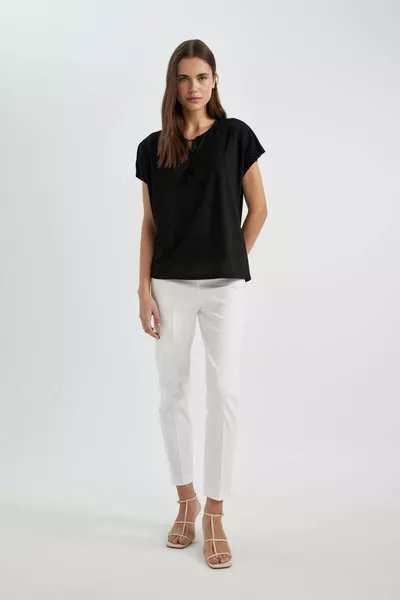 Тениска с къс ръкав и велосипедна яка SP