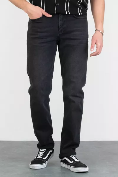 Herren Joe Regular Fit Jeanshose aus anthrazitfarbener Lyocell