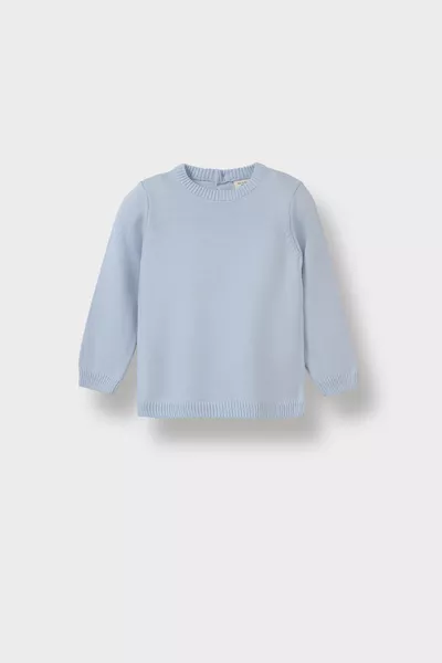 Baby Boys' Crew Neck Basic Plain Knit Sweater au