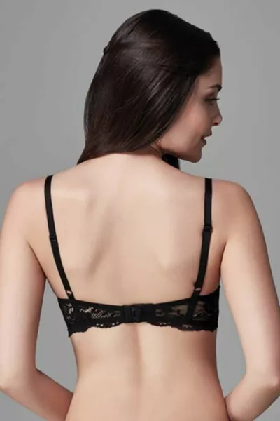  Reggiseno da donna con coppe e effetto contenitivo Venus Nero