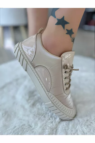 Stone Sneaker Dettagliato Visone