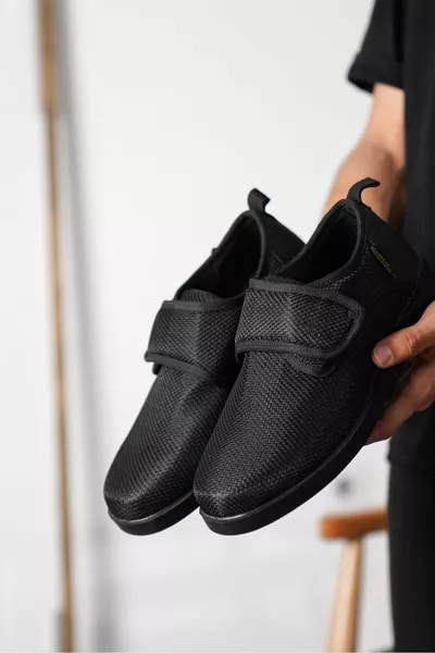  عارضة العظام الفيلكرو مضمونة أحذية الرجال الكلاسيكية