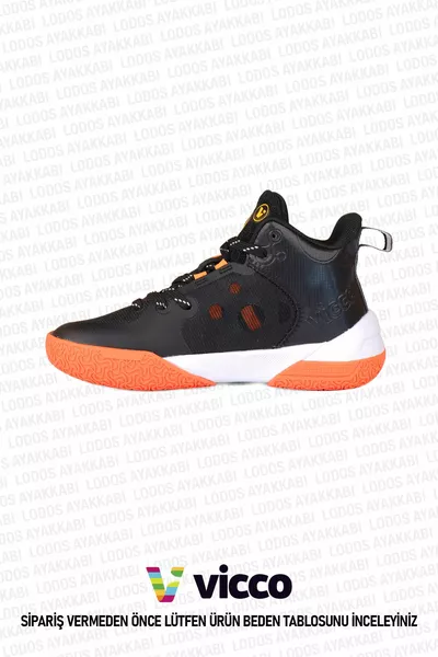 Gallen Model Boys' Pyhlon Lightweight Non-Slip Black Basketball Shoes