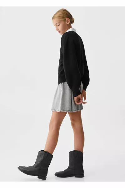 Leren laarzen in cowboystijl