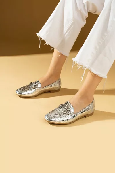 المرأة الباليه الشقق عرجاء طباعة مشبك خفيفة الوزن عارضة وحيد أحذية عارضة أنيقة