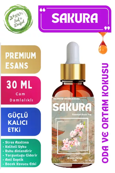 SAKURA Pure Essential Oil - Room and Environment Fragrance - Aromatic Volatile Oil ML