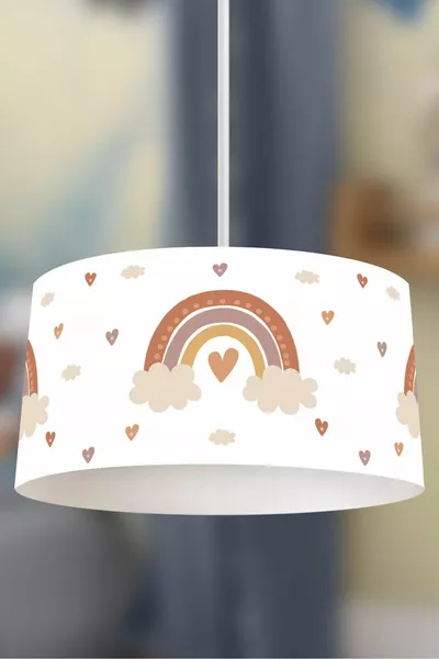 ثريات أطفال قوس قزح بأسلوب بوهيمي وبألوان الباستيل