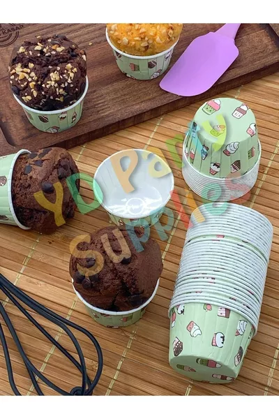Desenli Muffin Kek Kalıbı  Adet 