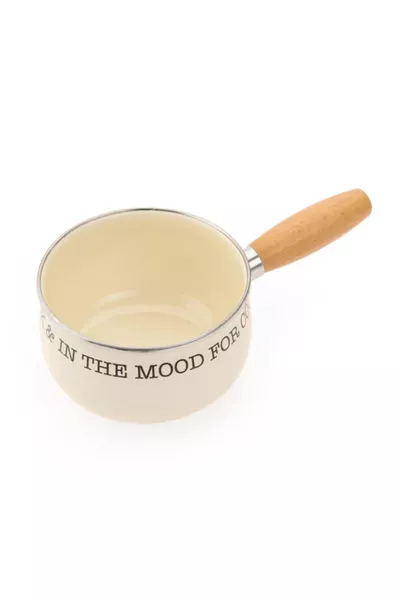 Mien Бъбъл Емайлиран Тавичка за Сос - Крем -  см b