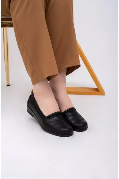 Semelle intérieure en cuir véritable orthopédique complète Épine de talon Chaussures de maman de grande taille personnalisées