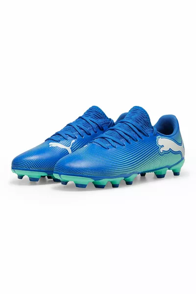 Future 7 Play Fg/Ag Jr Kids Blauwe Voetbalschoenen 