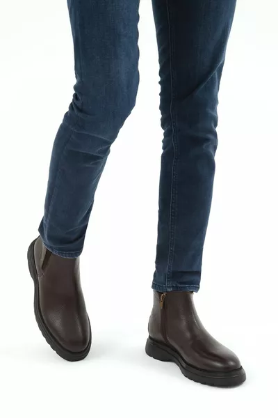 تامر تانكا جزمة كاجوال رجالي جلد طبيعي   حذاء إرك 