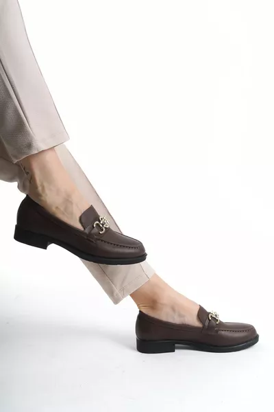 Damen Braun Short Heels Freizeitschuhe