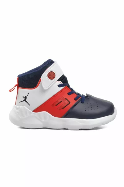 Ayakmod Rio-f Blu Navy Velcro Scarpe da Basket Per Bambini