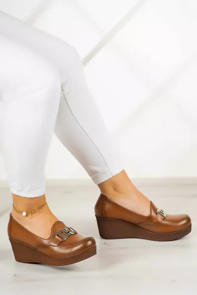 Dafne Tan Натуральная кожа на мягком каблуке Повседневная обувь