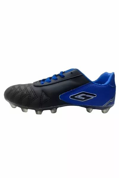 Boys' Black-Blue Football Boots Football Shoes