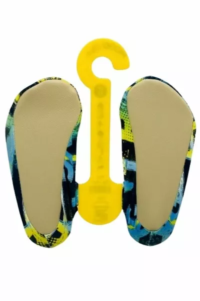 Bottines de mer et de piscine antidérapantes à motifs fluo