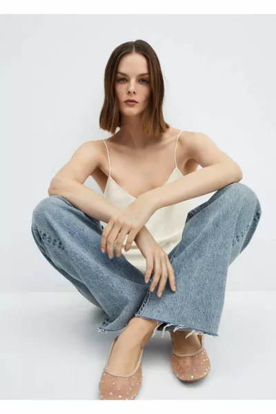 Ballerines en pierre de Strass