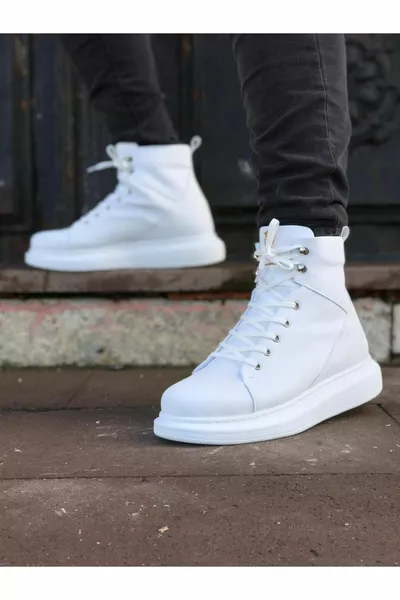  Chaussures à semelle haute Blanc