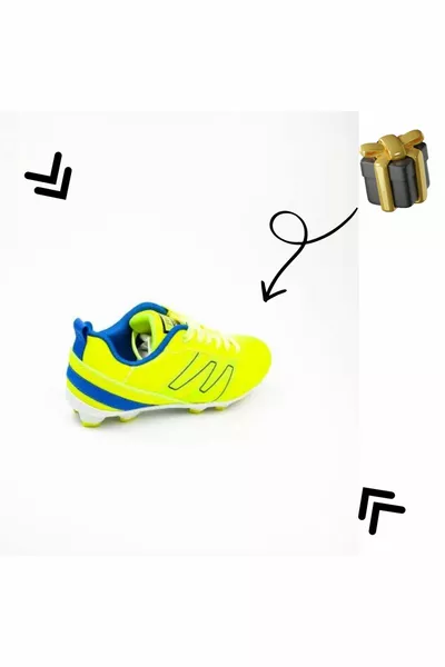  Black-Blue-Yellow Boys' Football Boots New Season Gift Package