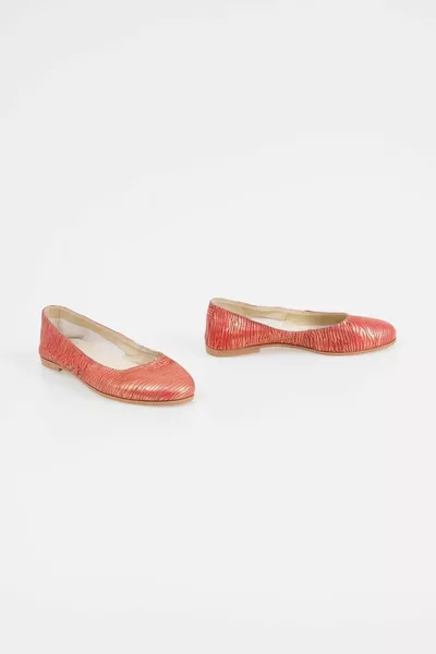 جلد طبيعي المرأة الباليه الشقق أحذية ناعمة مريحة مع باطال عارضة