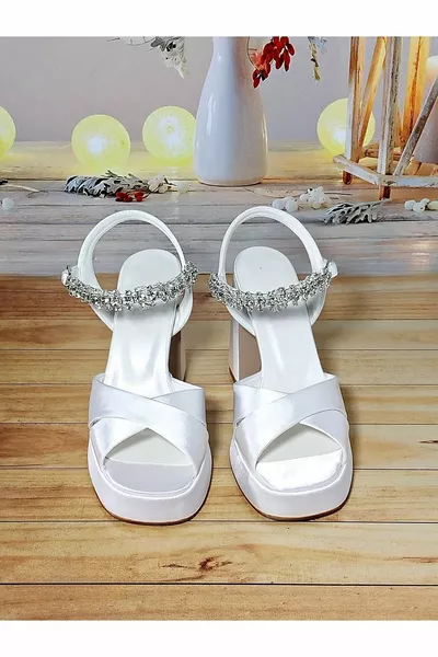 Женское свадебное платье на платформе CM на каблуке