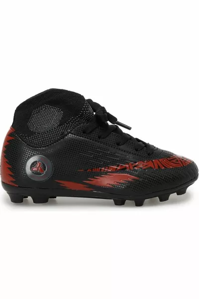 حذاء بينونو للأطفال لكرة القدم أسود أحمر