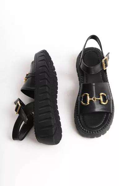 Women's Special Design Thick Sole Ankle Tie Single Strap Buckle Sandals