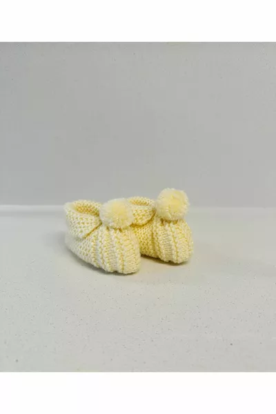 Детские пинетки для новорожденных и больничный выпуск 0-6 месяцев Вязаные вручную пинетки