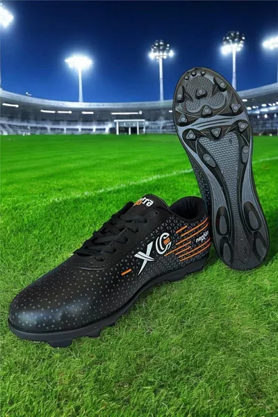 أحذية كرة قدم رجالية جير حذاء كرة قدم أسود - أسود