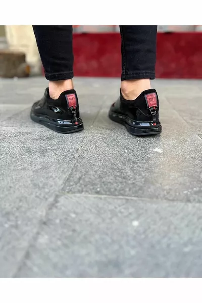 أسود براءات الاختراع الجلود المستوردة وحيد أحذية جلدية طبيعية