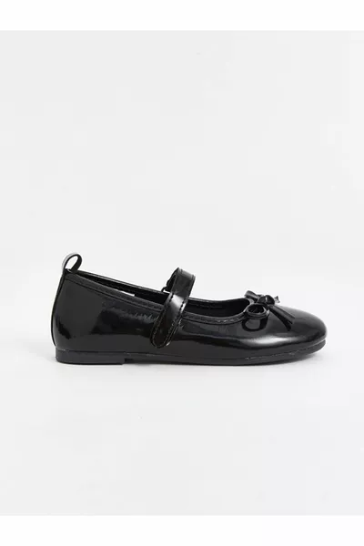 LCW STEPS Черные балетки для девочек с бантом