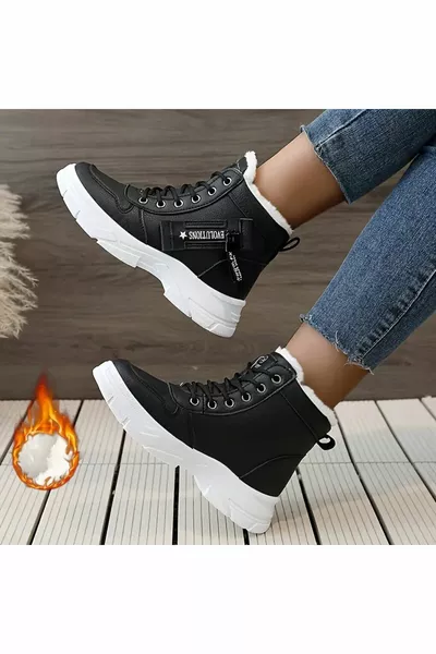 الجانب سستة الصوف اصطف أحذية الثلج الحرارية