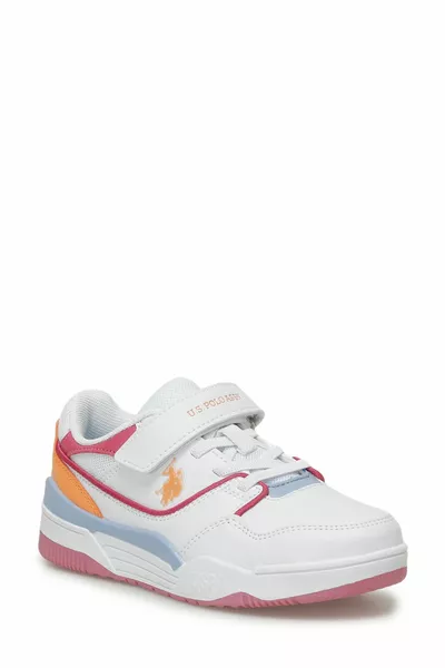 Розови и бели момичета маратонки