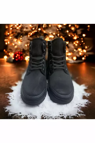 Genuine Leather Men's Nubuck Boots