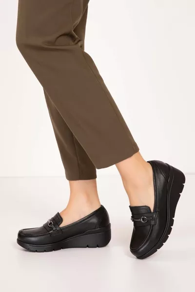 جلد طبيعي التشريحية وحيد مشبك مفصل أحذية عارضة esfa.