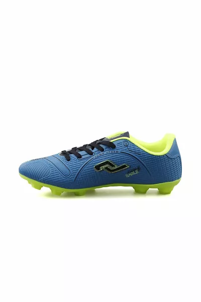  C Indigo Neon Green Men's Grass Football Boots -C-INDIGO-NEON-GREEN Blue