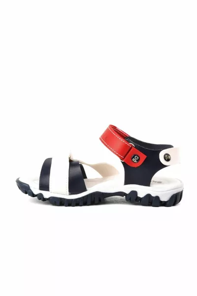  Marineblauw Wit Rood Comfortabele sandalen voor jongens