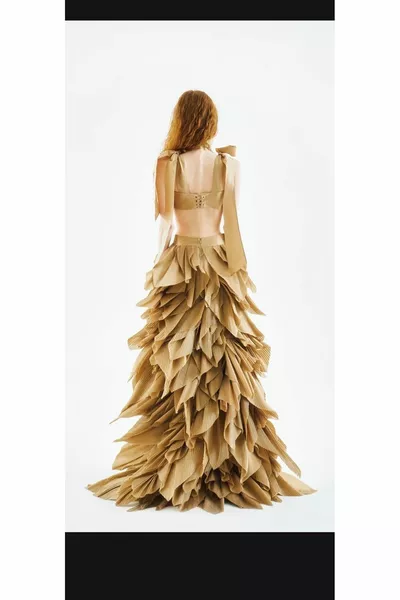 Дамски каменни цветни вечерни рокли