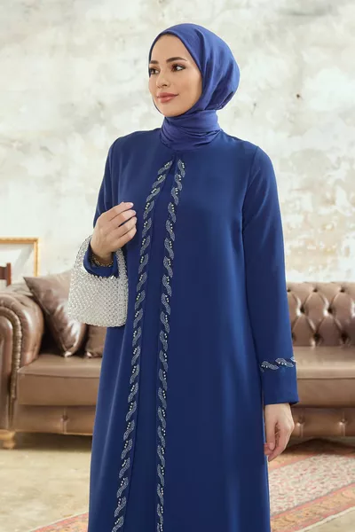 Lara Plus Size Evening Dresses - Indigo