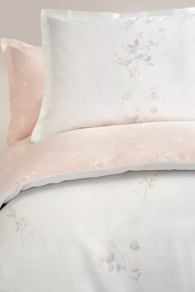 Ember Tweepersoons Ranforce Beddengoed Set - Poeder