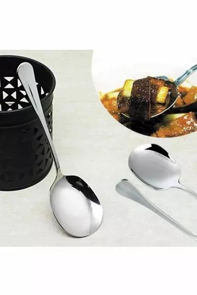 3 Cucchiai da Servizio in Acciaio Inossidabile Cm - Cucchiaio da Servizio in Acciaio Inossidabile