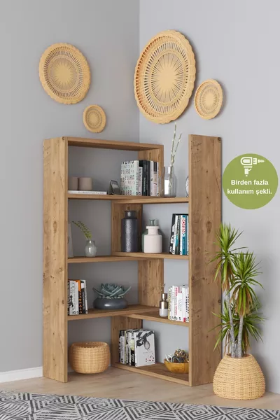 Magic Functionele Hoekboekenkast Atlantische Den