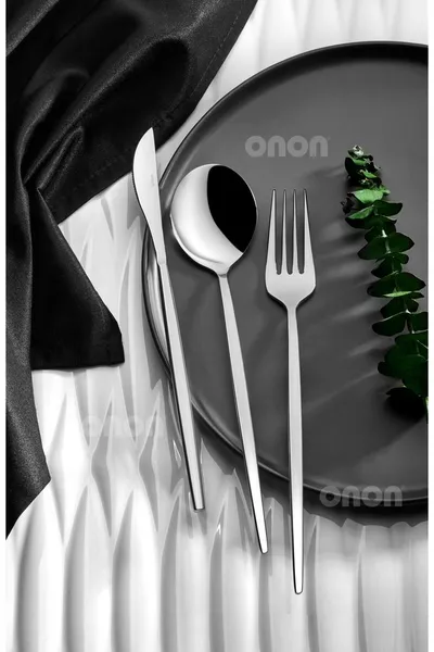 Комплект за кафе с части вилица, лъжица и нож от неръждаема стомана