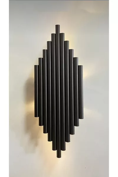 Modern Luxe Plaats Aan/Uit Knop Batterij Wandlamp Zwart