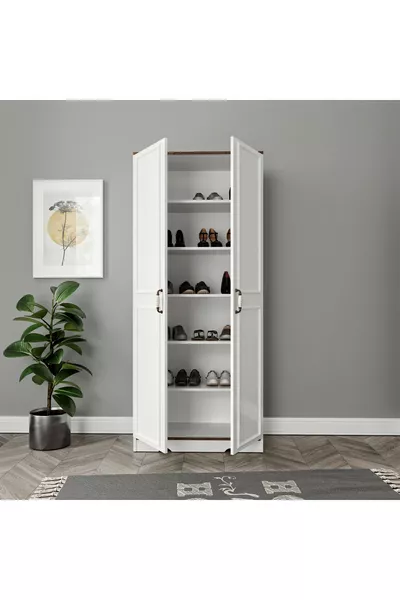 Kartopu Country Shoe Rack, Shoe Cabinet - Made Entirely of 1st Quality MDF
